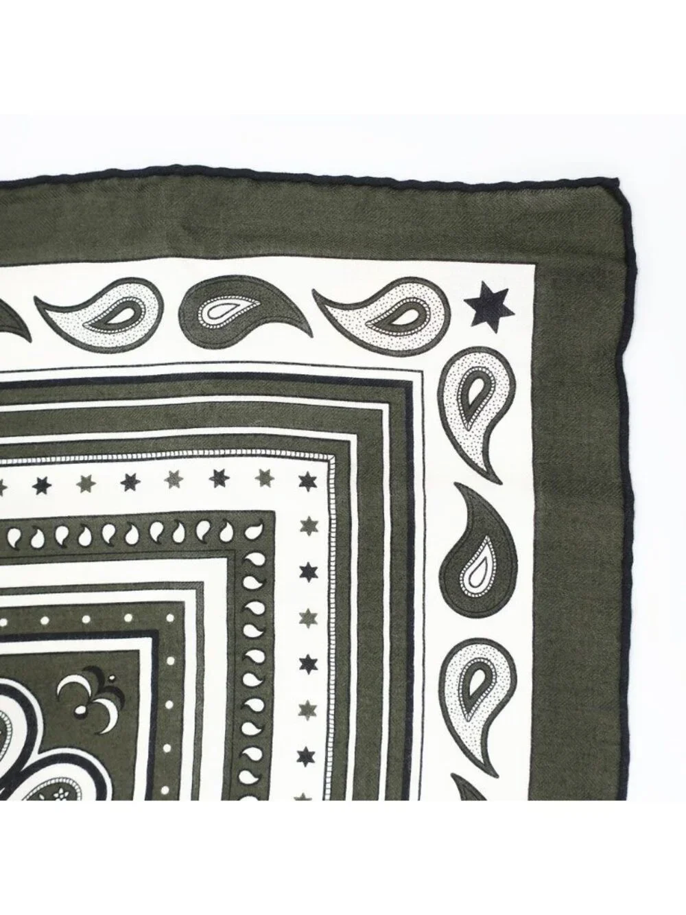 Hermes Carre Geant Grand Appara Bandana Scarf Cashmere Silk Moss Green